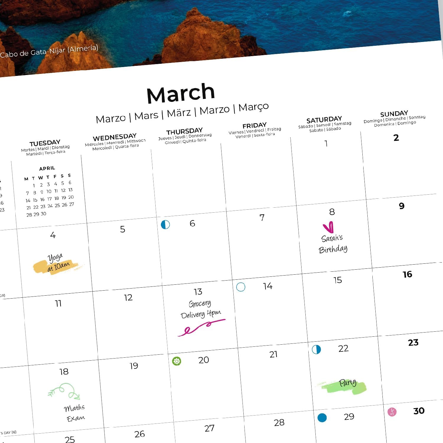 Grupo Erik Wall Calendar 2025 - Andalusia | 12" x 12" Square Calendar 2025, Wall Planner 2025, Family Planner Calendar 2025 | Spain Calendar 2025, Travel Calendar 2025 6 71nLA8koLmL. AC SL1500