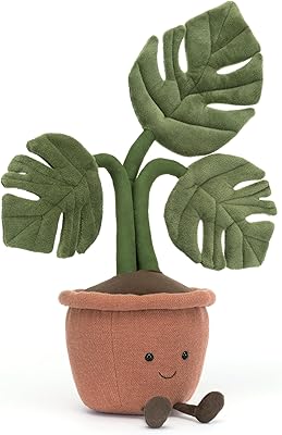 Jellycat Amuseables Potted Monstera Stuffed Toy, 17 Guadeloupe | Ubuy