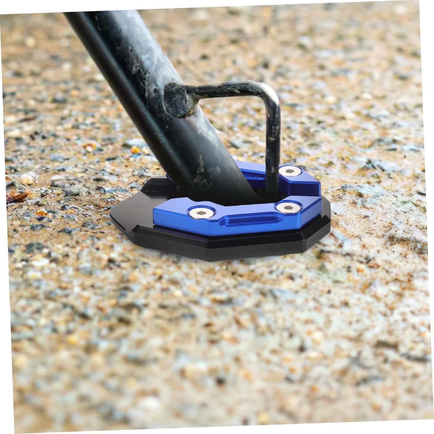 2pcs Motorcycle Side Stand Pad Replacement for Xmax Kickstand Plate Enhanced Support Area