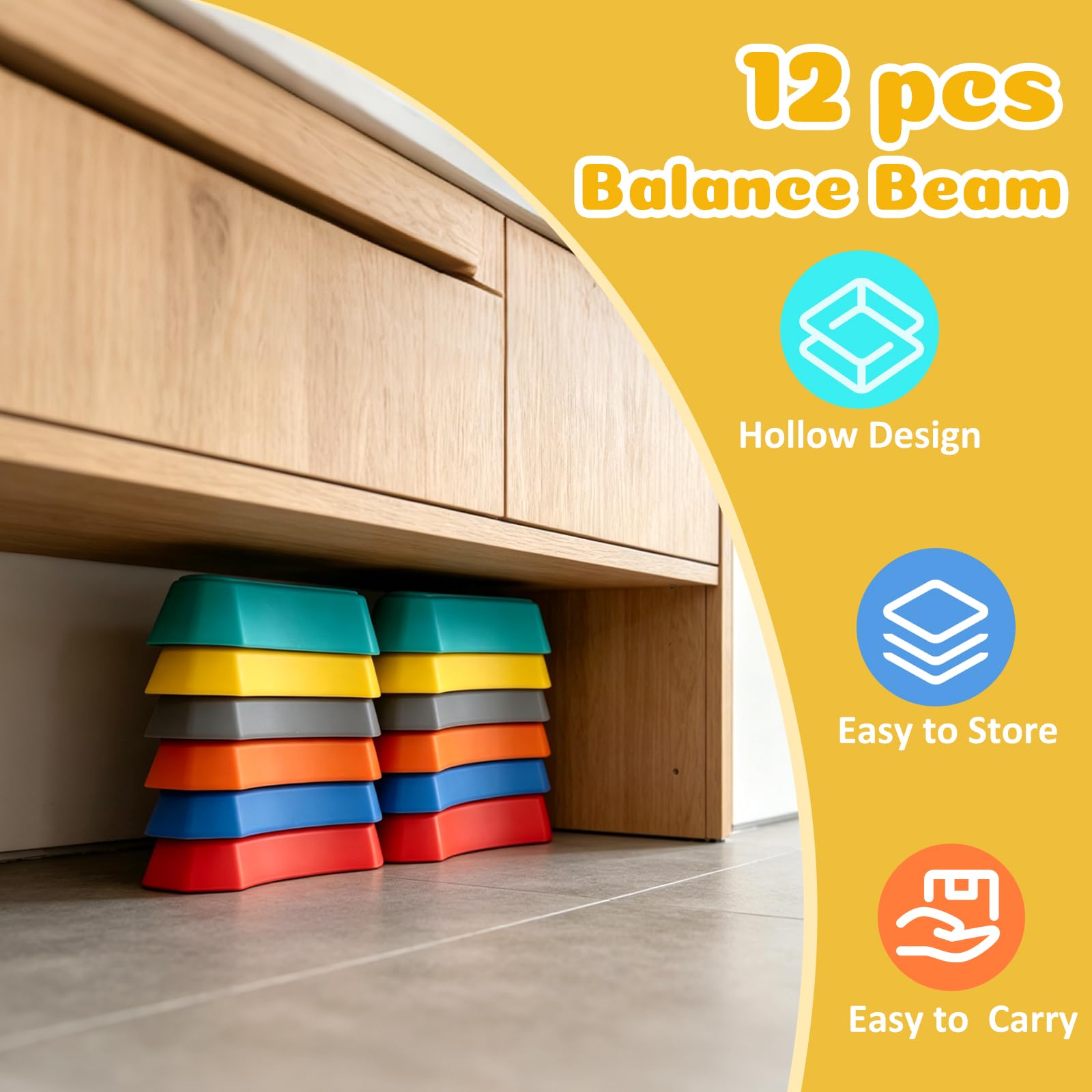 Piedras de Equilibrio Niños 12 Piezas Apilables