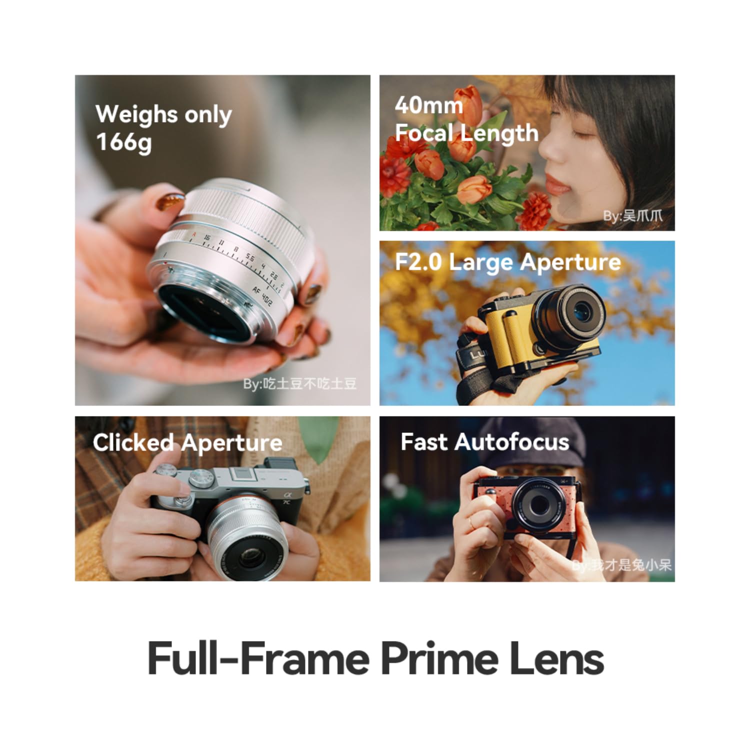 TTArtisan AF 40 mm F2 pełnoklatkowy obiektyw autofokusa do montażu NZ, kompaktowa stała ogniskowa z dużą przysłoną F2.0, szybki i cichy silnik ostrości STM, idealny do fotografii na co dzień i w