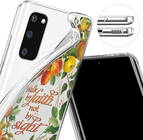 Miniatura 9 de Funda de teléfono compatible con Samsung Galaxy A73 A72 5G A71 A54 A52 A42 A34 A32 A14 A11 de madera con parachoques de celda transparente versículo