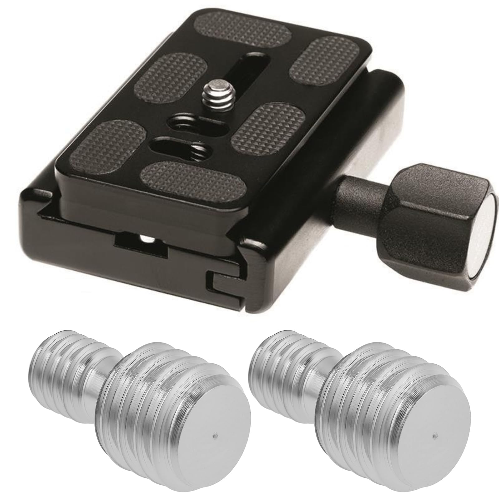 Lot de 4 vis adaptateur mâle 3/8" vers M6 mâle pour trépied monopode et plaque à dégagement rapide