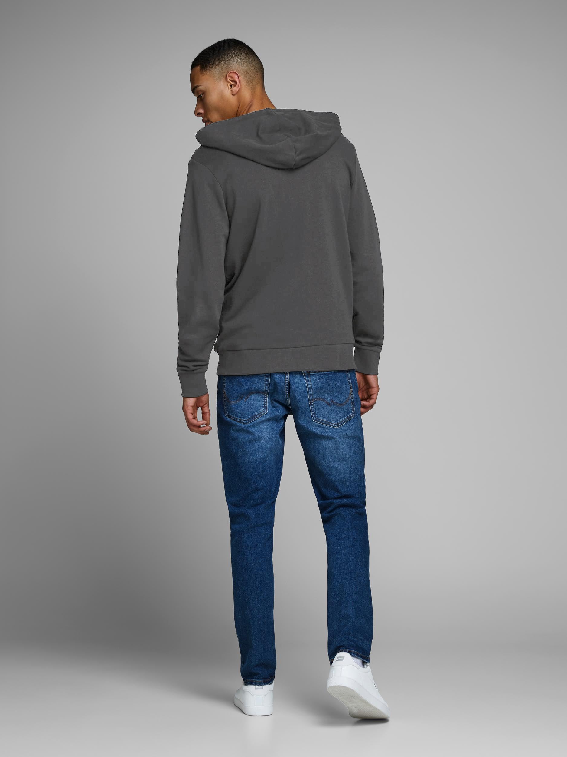 JACK & JONES Jjeholmen Sweat Zip Hood Plus Noos Sudadera para Hombre
