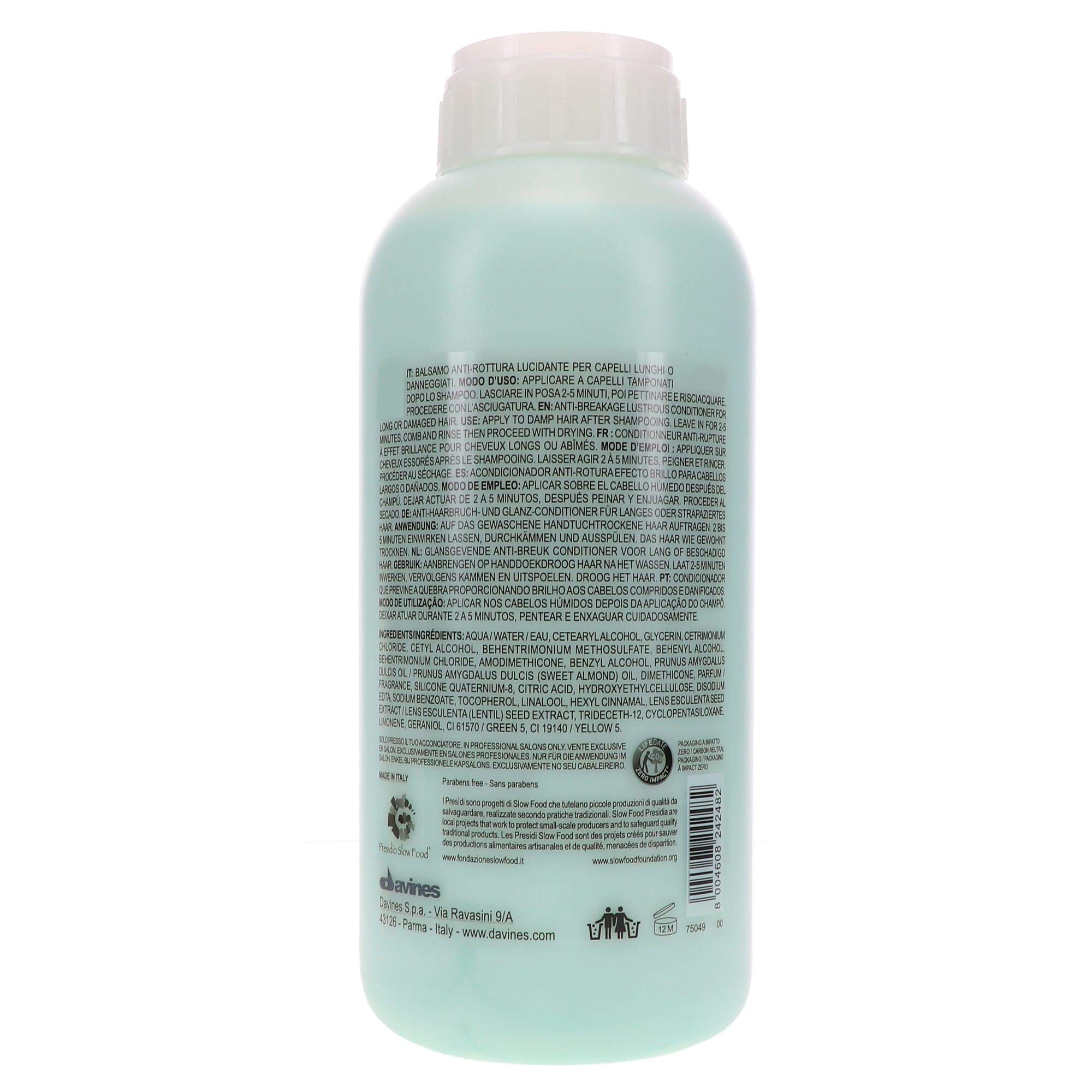 Davines melu Mellow, balsamo antirottura, per capelli lunghi o danneggiati, 1000 ml