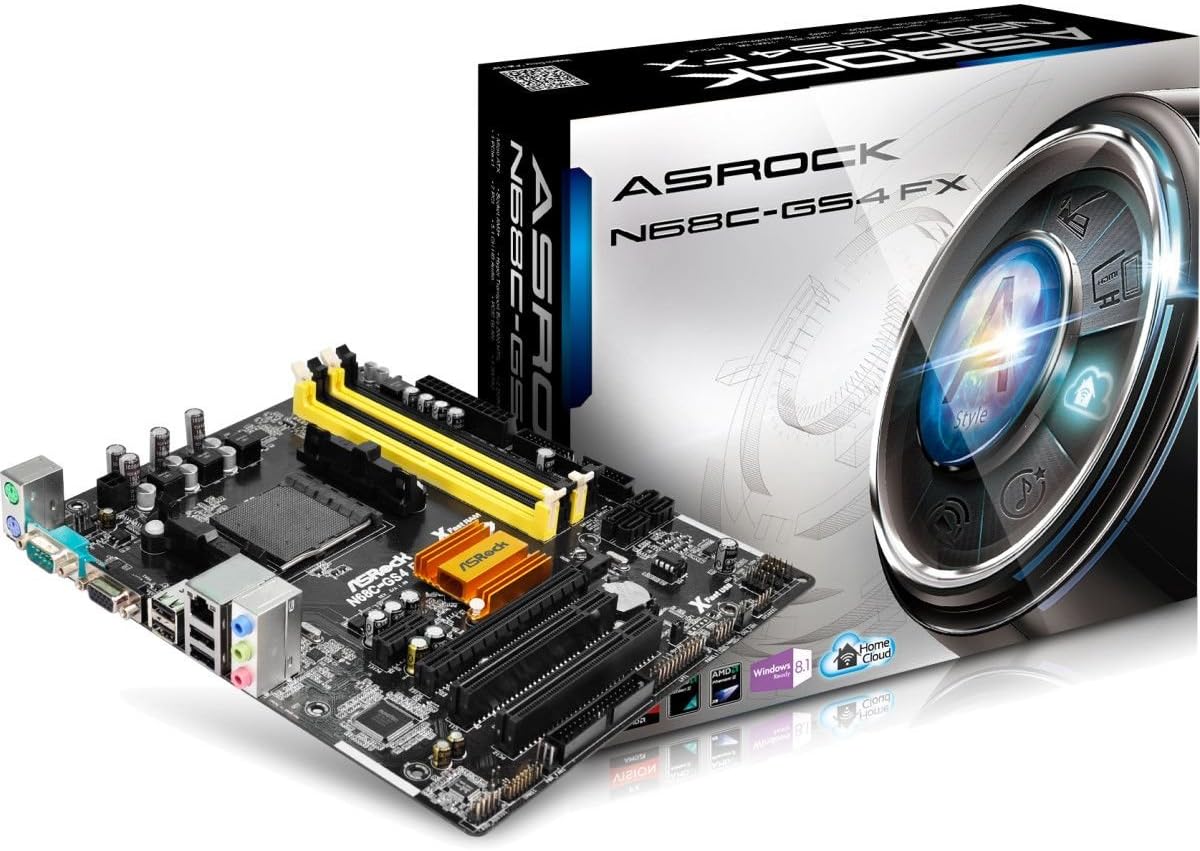 ASRock N68C-GS4 FX - motherboard - micro ATX - Socket AM3+ - GeForce 7025