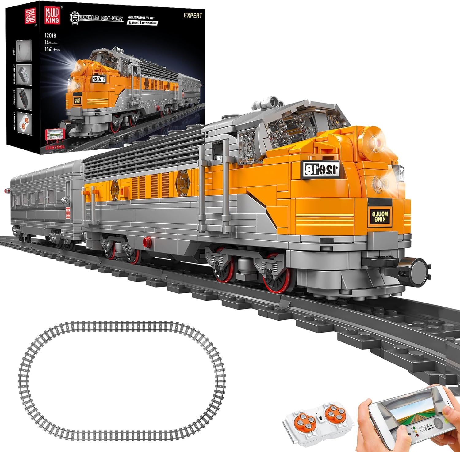 Amazon.co.jp Mould King 12018 Technology Remote Controlled USA EMD F 7