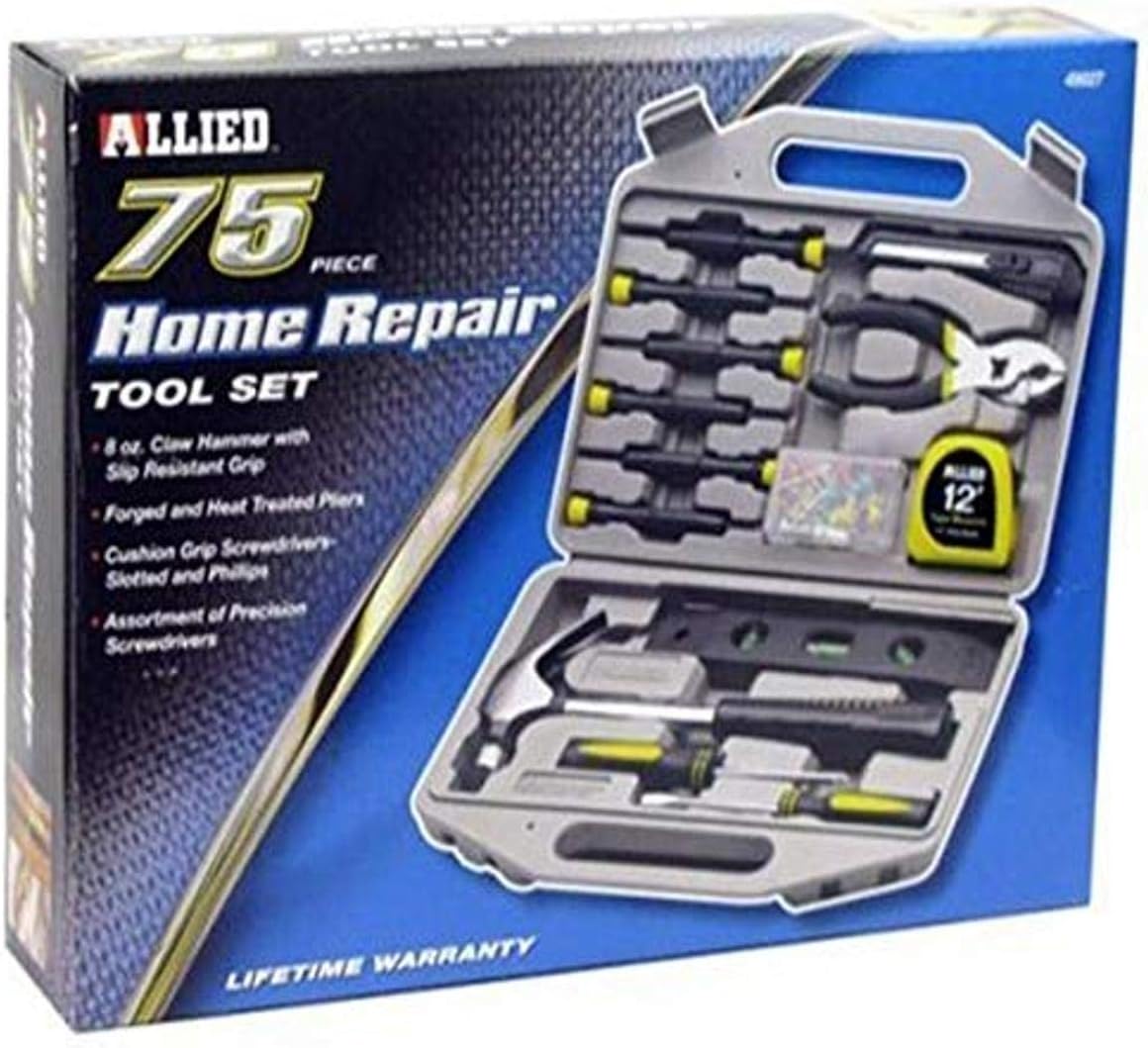 Allied Tools 49027 75 Piece Home Maintenance Tool Set Hand Tool Sets Amazon Com