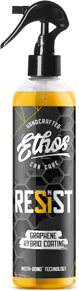 Ethos Resist - Graphene Spray Coating - UV Ceramic Coating for Cars - 2-in-1 Hybrid Formula Ceramic Spray Coating for Cars for Sli