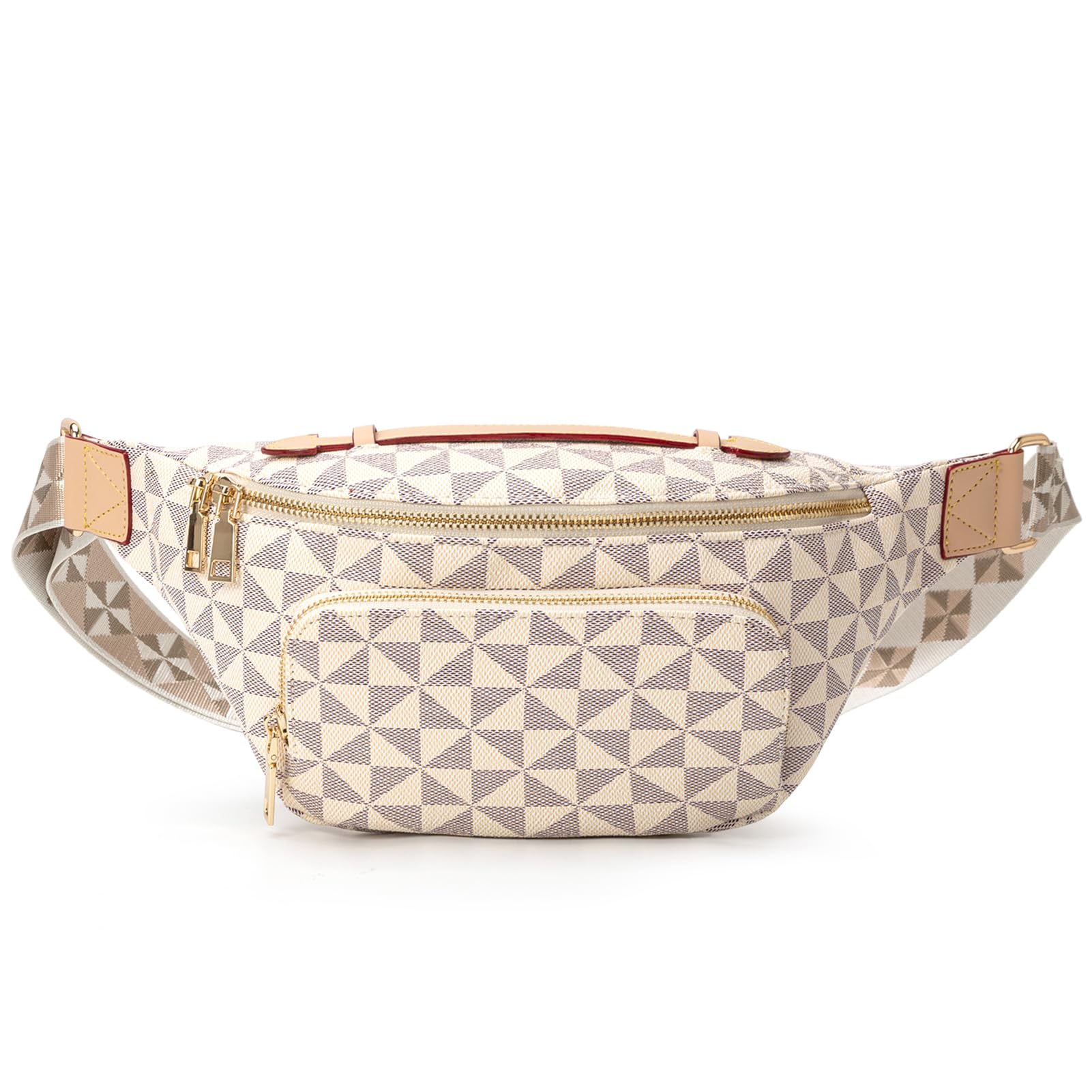 Crossbody Sling Bag for Women & Men – Trendy Checkered Fanny Pack – Waist Bag for Travel, Festival & Daily Commute | Lightweight, for Travel,