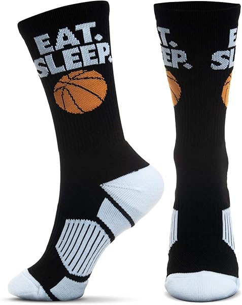 ChalkTalkSPORTS Elite Basketball Socks | Performance Mid Calf Socks with Ball | Youth & Adult | Men & Women | Multiple Colors