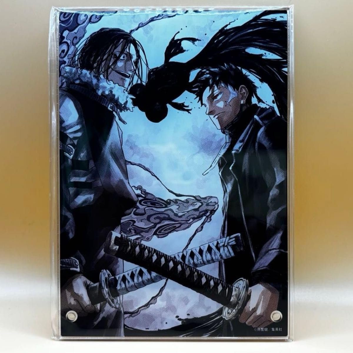 カグラバチ フルカラーアートボード 暗がり 六平千鉱と昼彦、座村清市と漆羽洋児 カグラバチ フルカラーアートボード 暗がり 六平千鉱と昼彦、座村清市