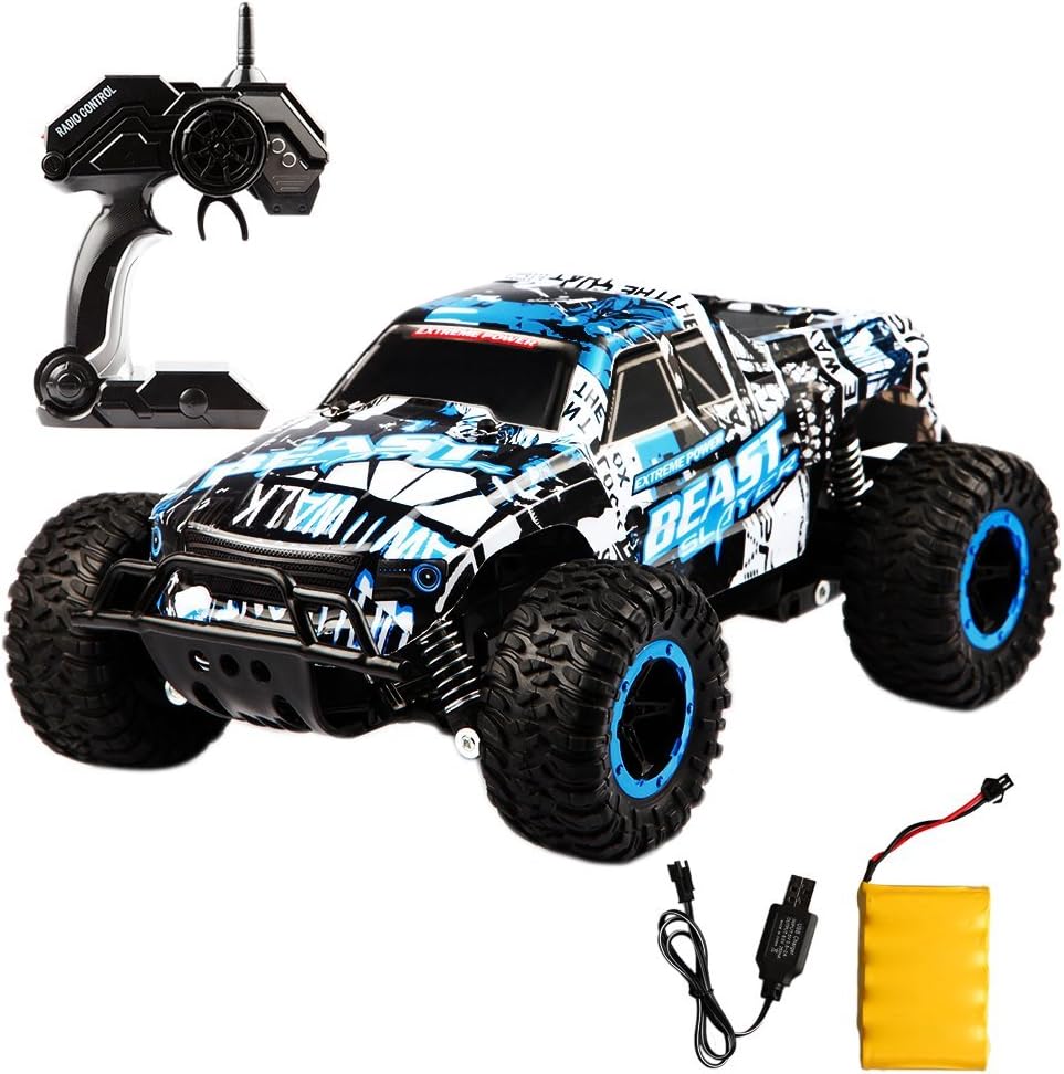 2.4GHz 4CH 1:16 Buggy Remote Electric High Speed Vehicle Off Road Truck Control Race Monster, Rechargeable Race Rock Crawler Racing Car