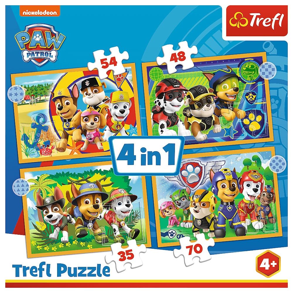 Trefl Psi Patrol Puzzle, Wielokolorowy, Od 4 lat