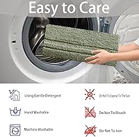 Vista 5 de Tapete de baño de microfibra geométrica sólida, capa de espuma viscoelástica ultrasuave, absorbente de agua, antideslizante, de secado rápido