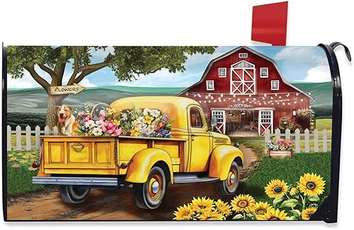 Miniatura 10 de Briarwood Lane Funda para buzón, tamaño estándar, divertida funda para buzón de verano de granja