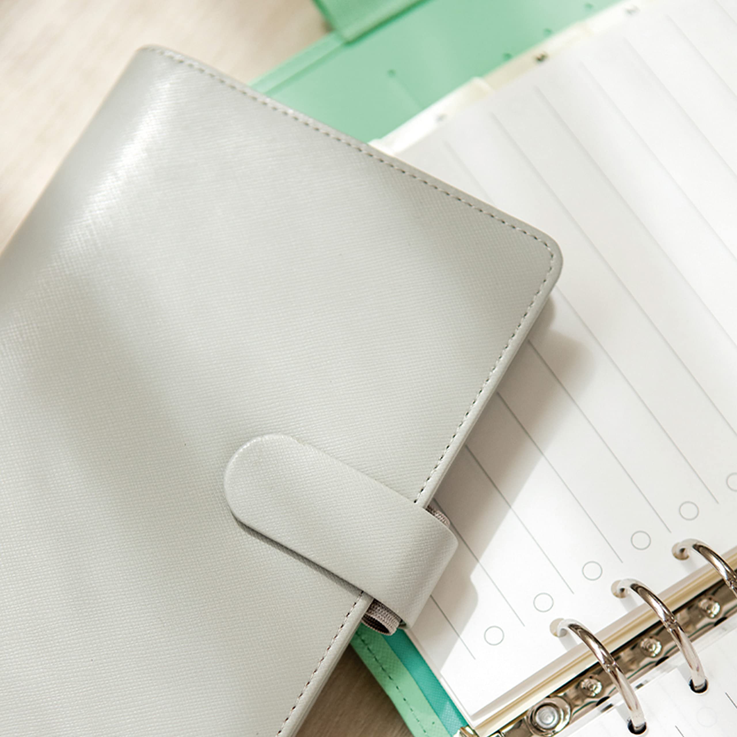 Filofax Saffiano Organizer, Personal Size, Granite - Cross-Grain