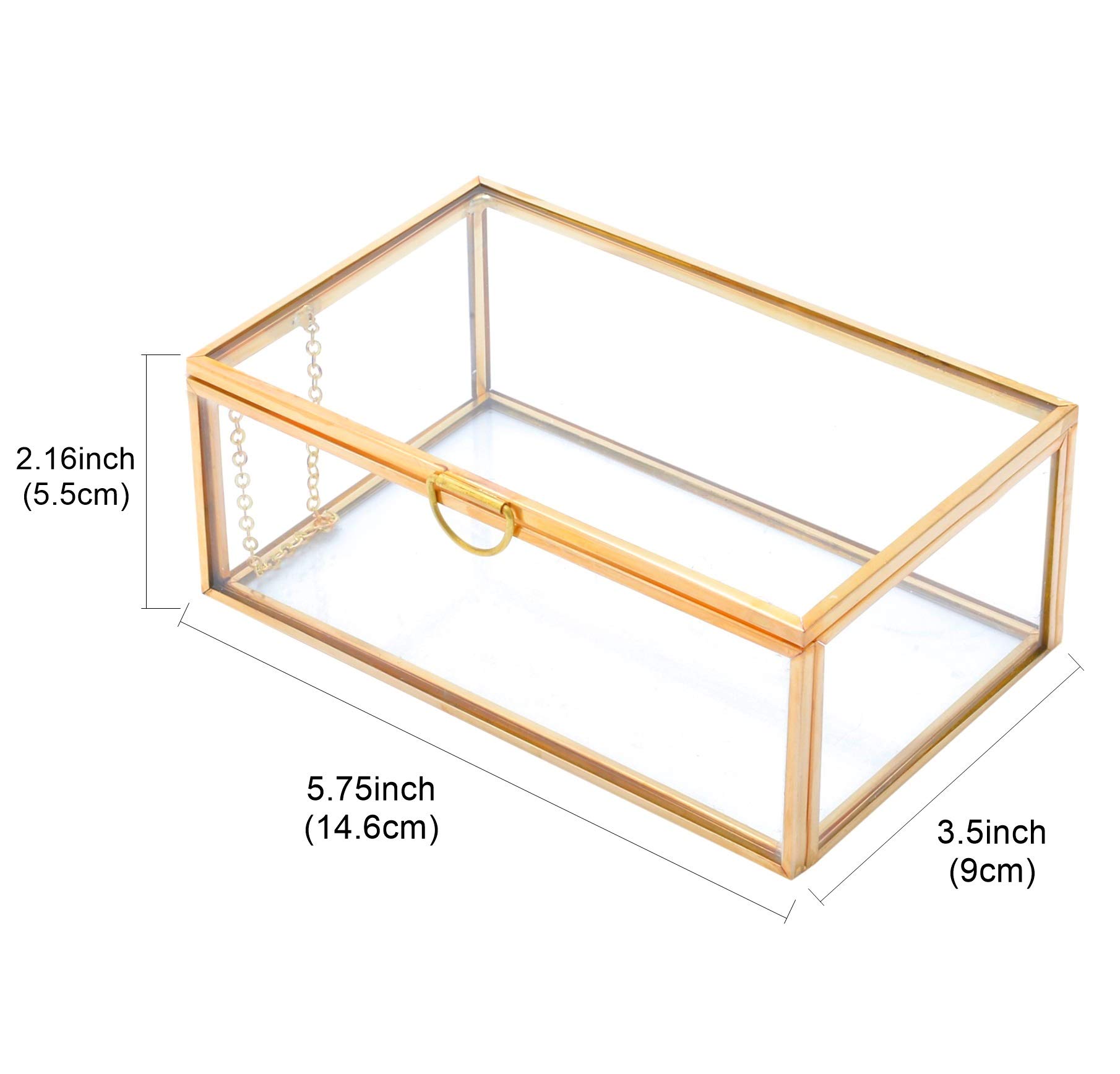 Amazon｜8MILELAKE ゴールデンヴィンテージ アクセサリーボックス 