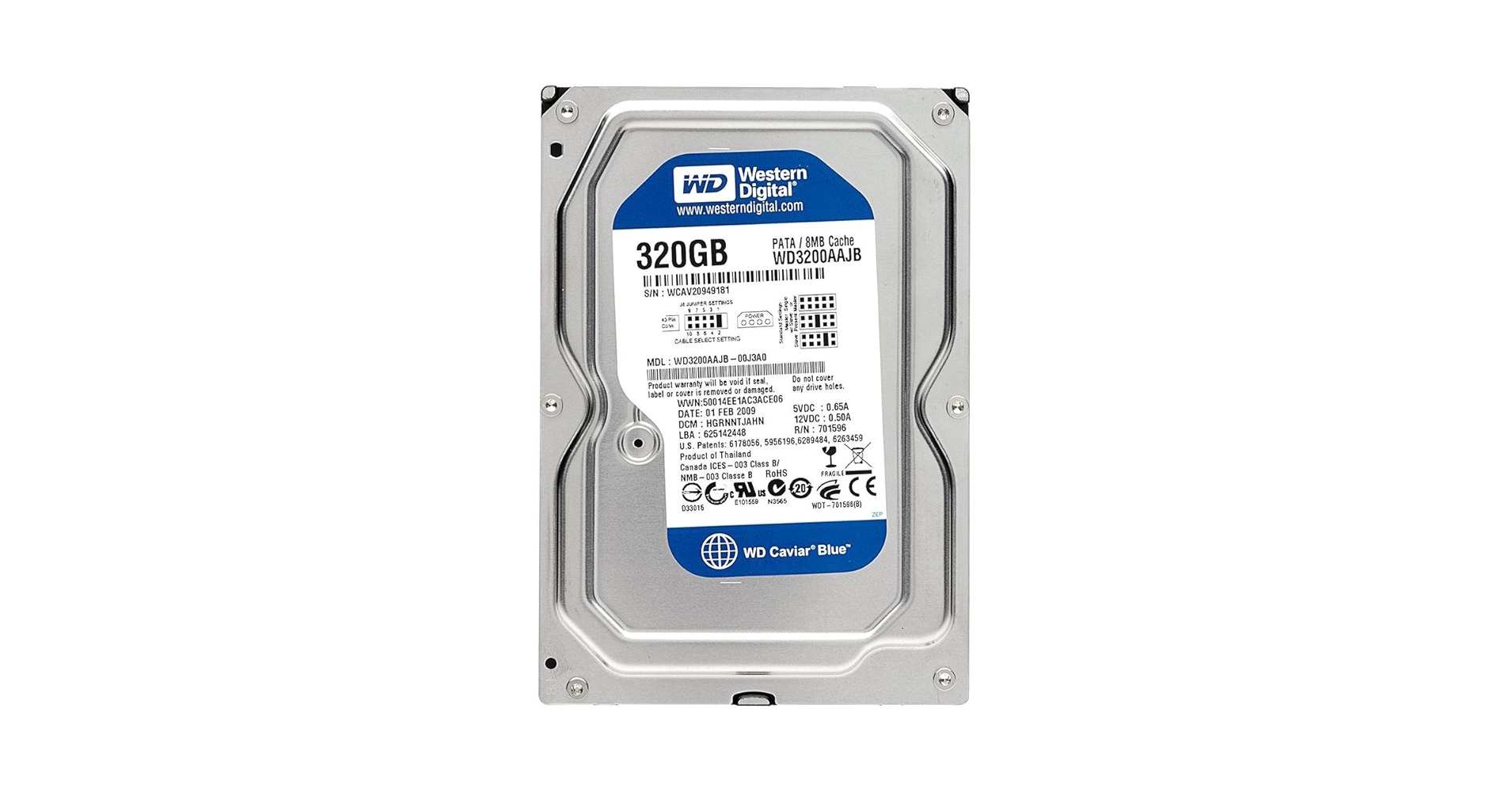Amazon.com: Western Digital HDD 320GB WD3200AAJB 3.5-Inch
