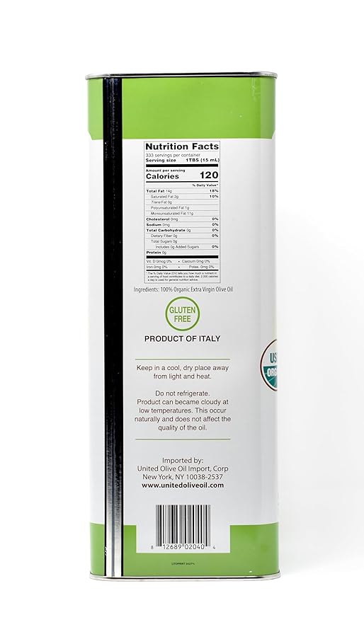 Aceite de Oliva Extra Virgen Orgánico Asaro 5L miniatura 2