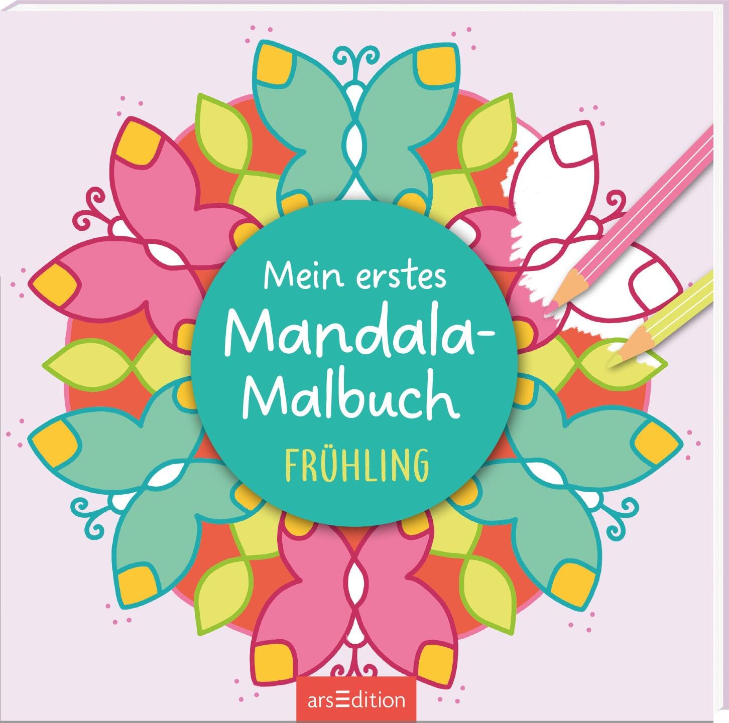 Mein erstes Mandala-Malbuch Frühling: Erstes Malbuch ab 2 Jahren mit einfachen Motiven und bunten Hintergründen