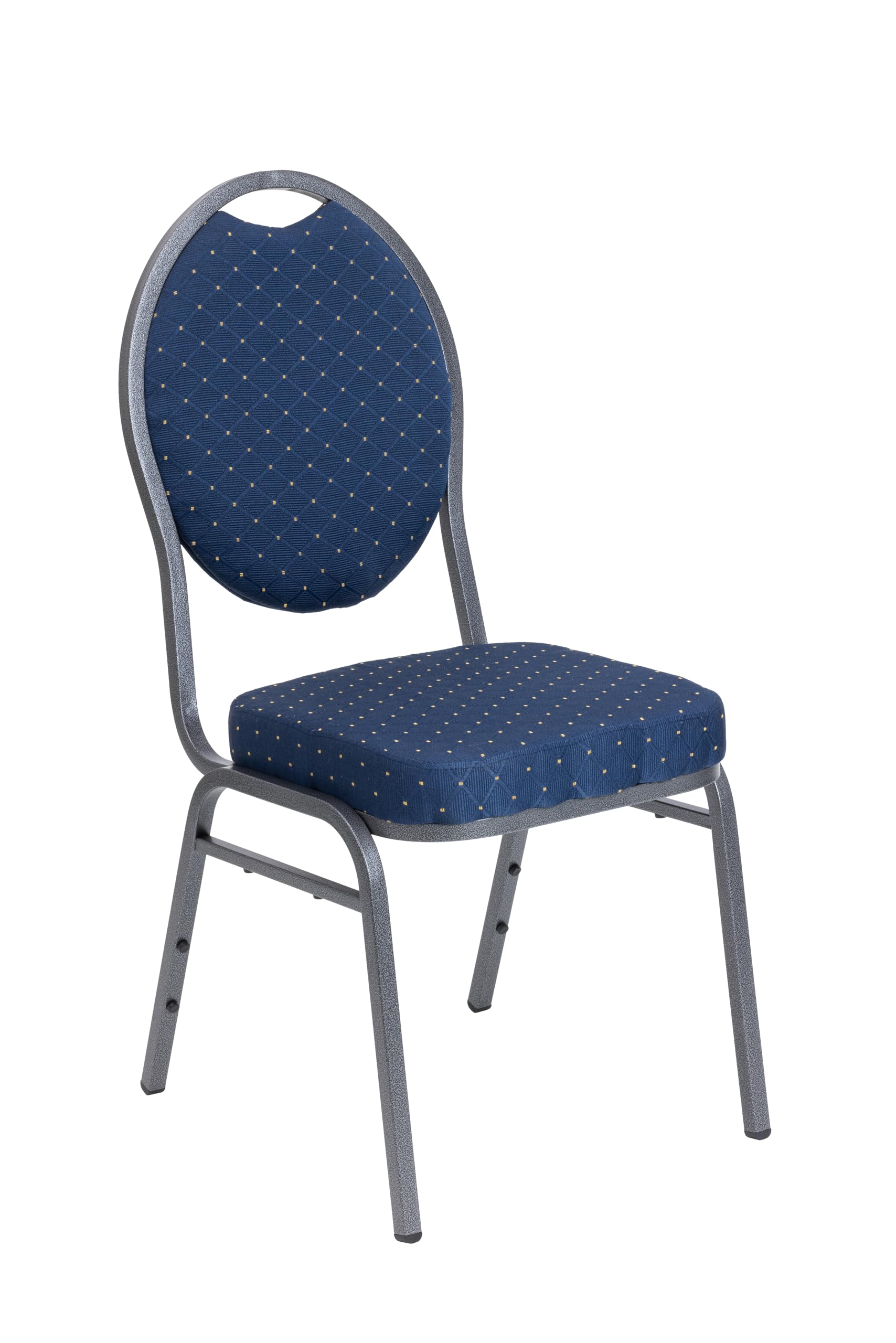 METRO Professional Chaise de Banquet Empilable en Acier Bleu, 43,5 x 58 x 92,5 cm