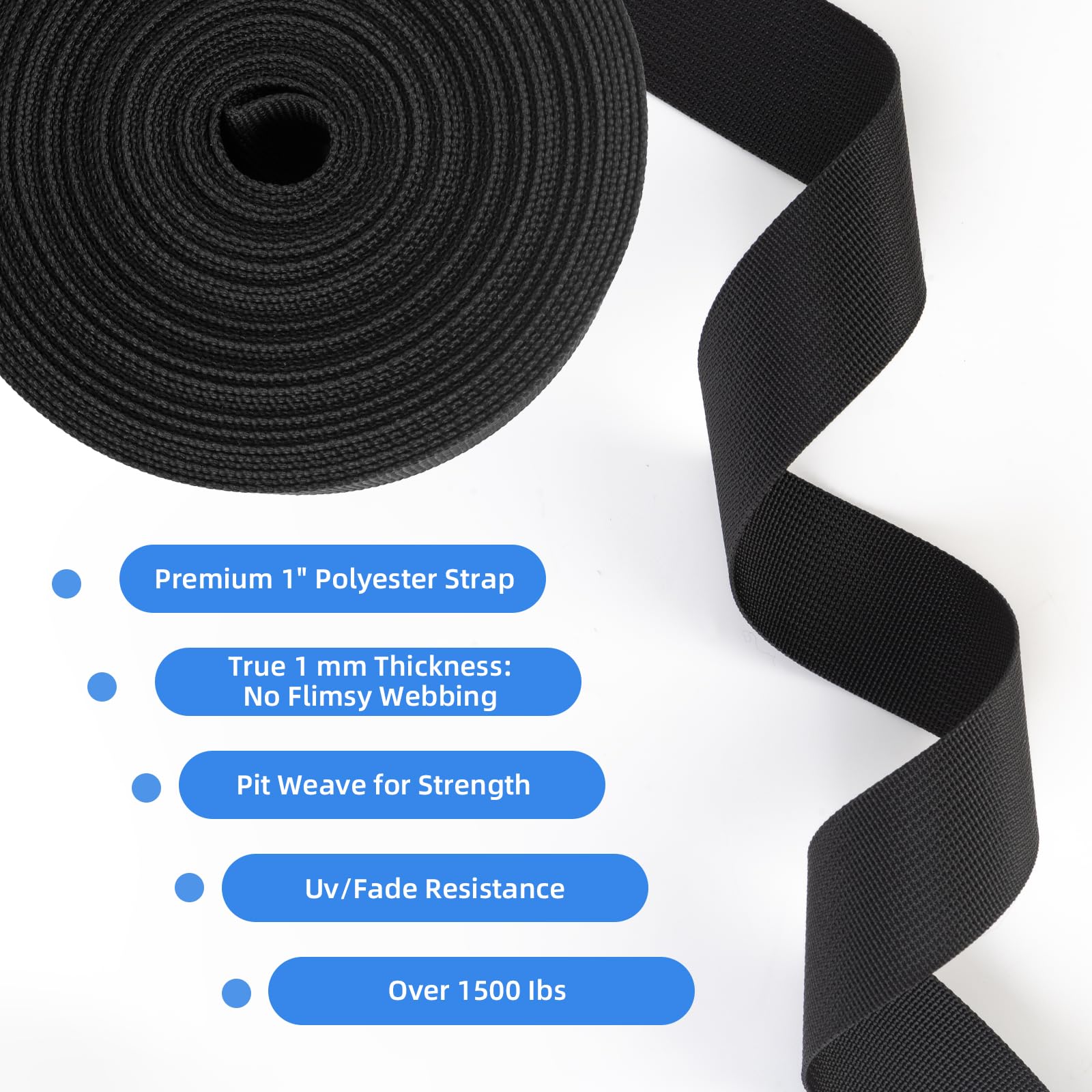 Webbing Strap Kit - Buckles, Slides & Tools -2