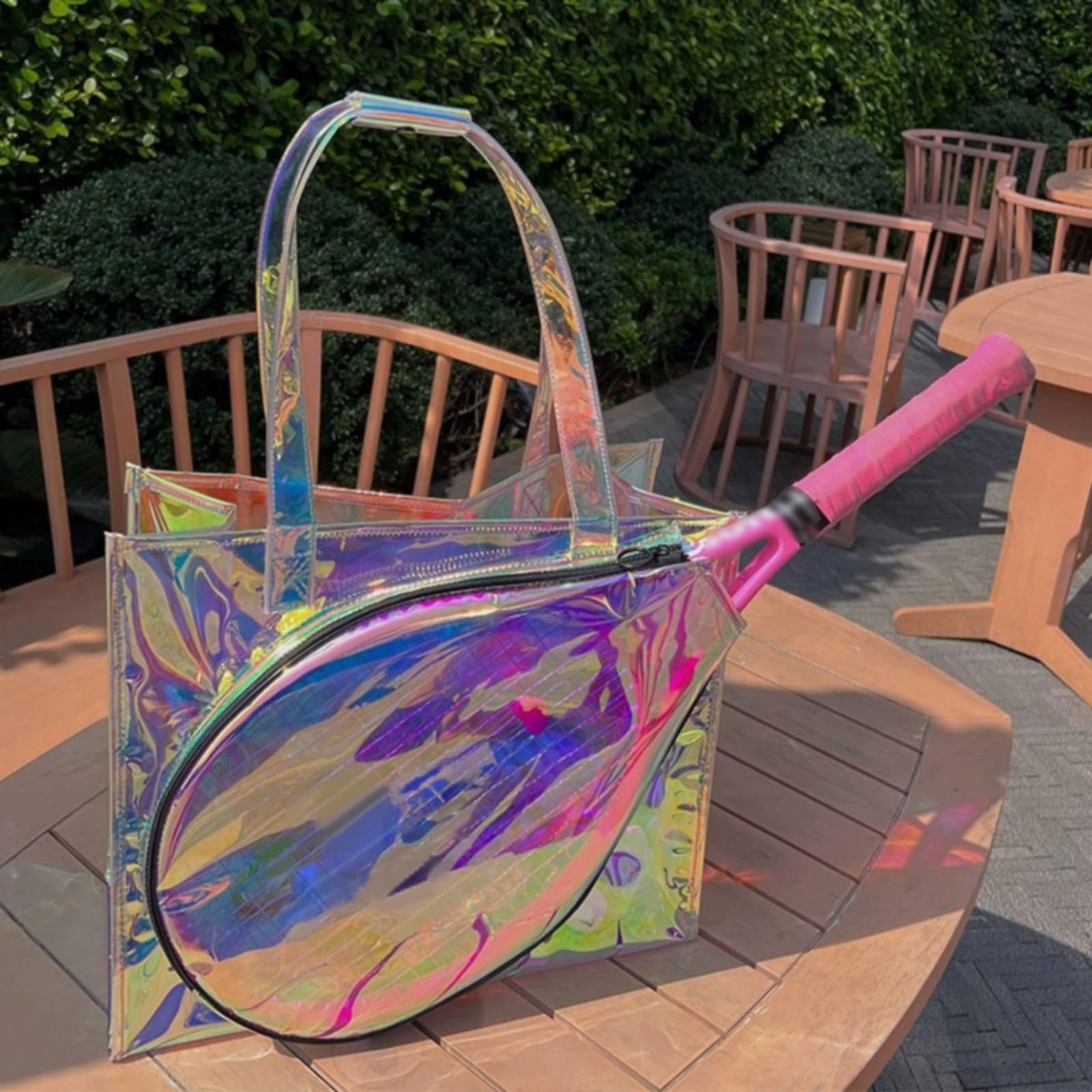 predolo Borsa da Tennis Leggera Borsa da Badminton Maniglia Superiore Attrezzatura Sportiva per Campo Sportivo
