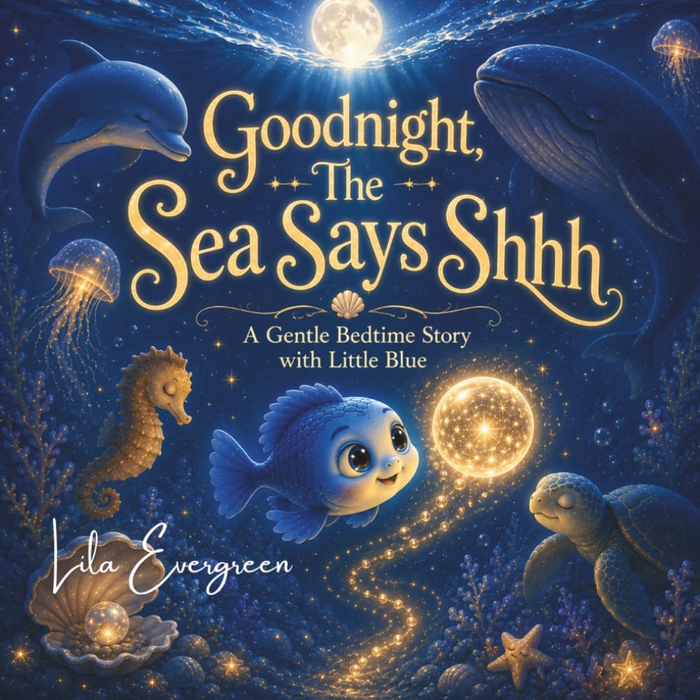 Goodnight, The Sea Says Shhh: A Calming Bedtime Story with Ocean Animals for Toddlers: 2 (Goodnight, Little Spark Series)