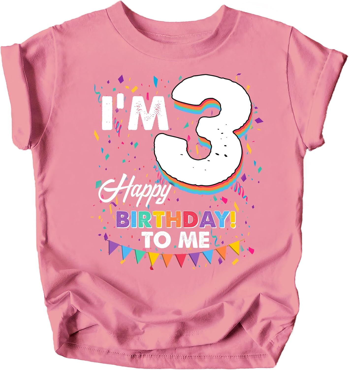 Olive Loves Third Birthday I'm 3 Happy Birthday to Me T-Shirts for Girls and Boys