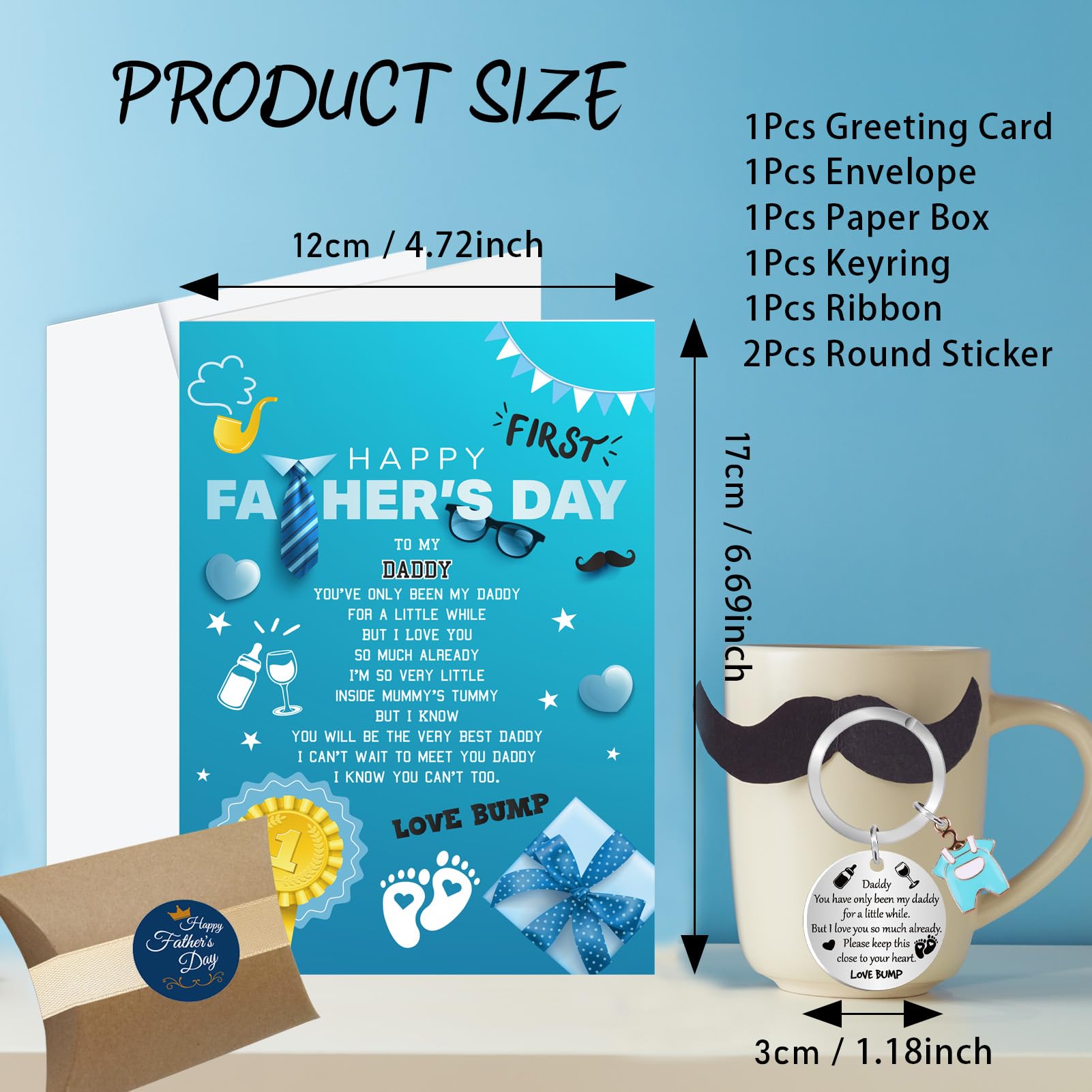 Fathers Day Card from Bump, Fathers Day Dad Daddy Gifts from Bump - Image 3