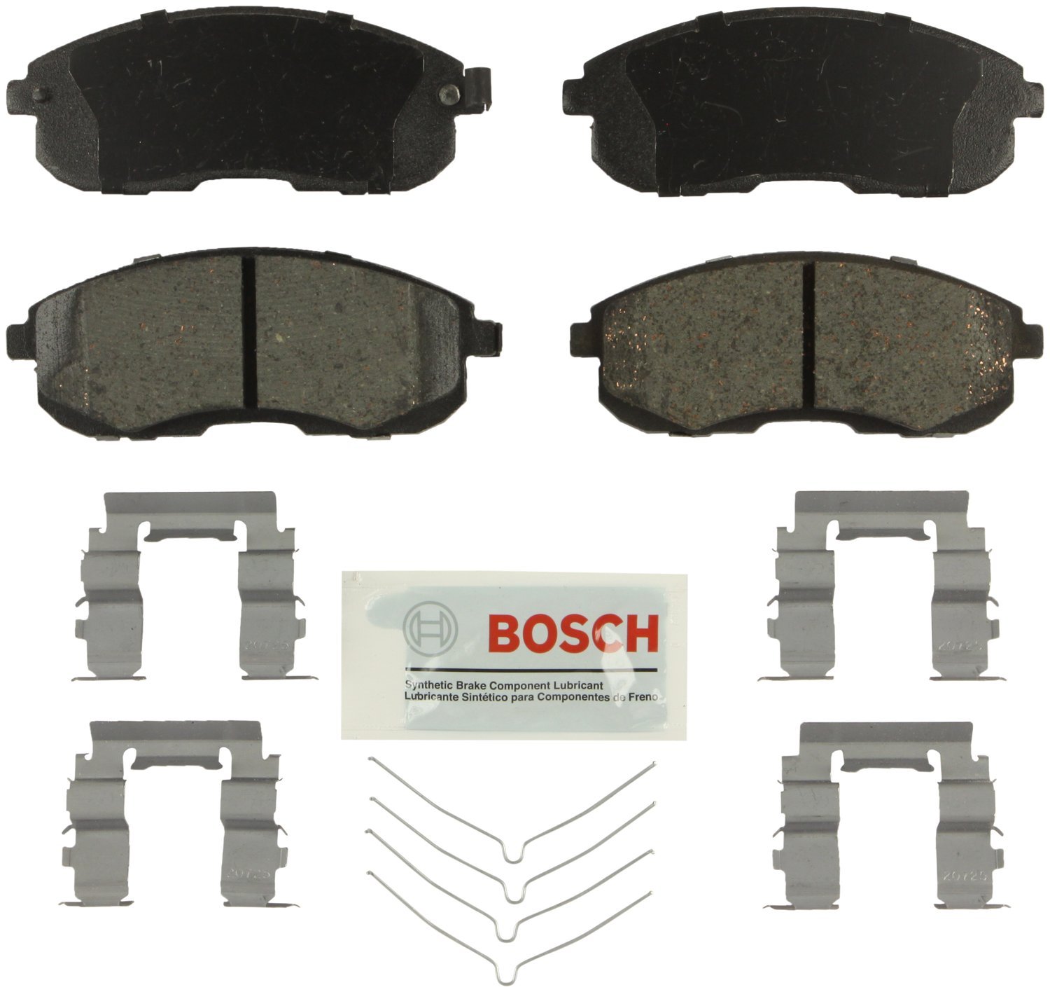 Bosch BE1324H Blue Disc Brake Pad Set with Hardware - FRONT — view 106
