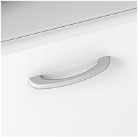 Vista 5 de Bush Furniture Cabot - Escritorio para computadora en forma de L con gabinete, 60 W, en color blanco