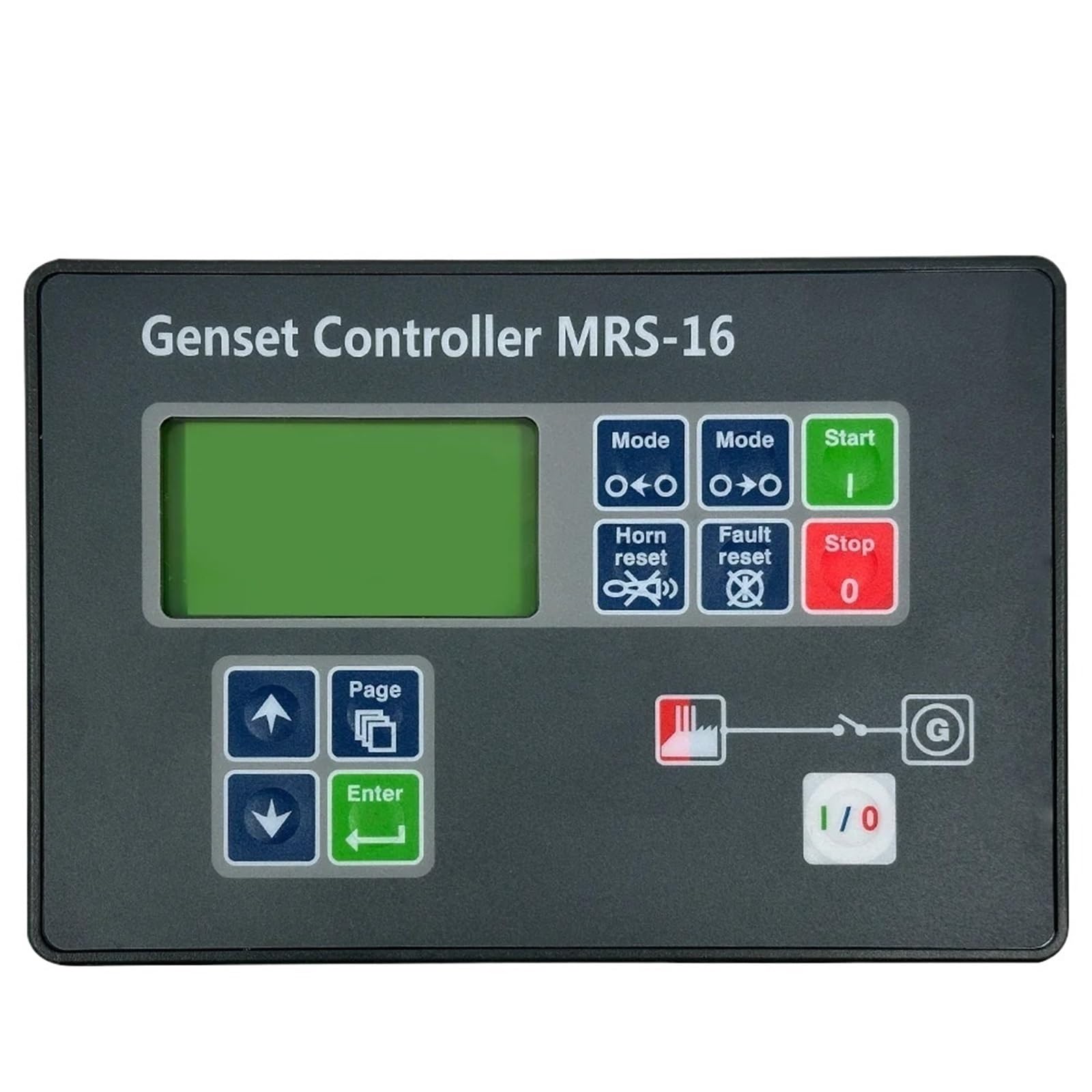 Generator Controller Panel Remote Auto Start LCD Display Control Module MRS16 1Pcs
