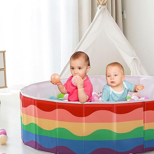 Miniatura 4 de Piscina de pelotas para niños de 40 pulgadas plegable de doble capa Oxford con bolsa de almacenamiento para juegos (bolas no incluidas), regalos