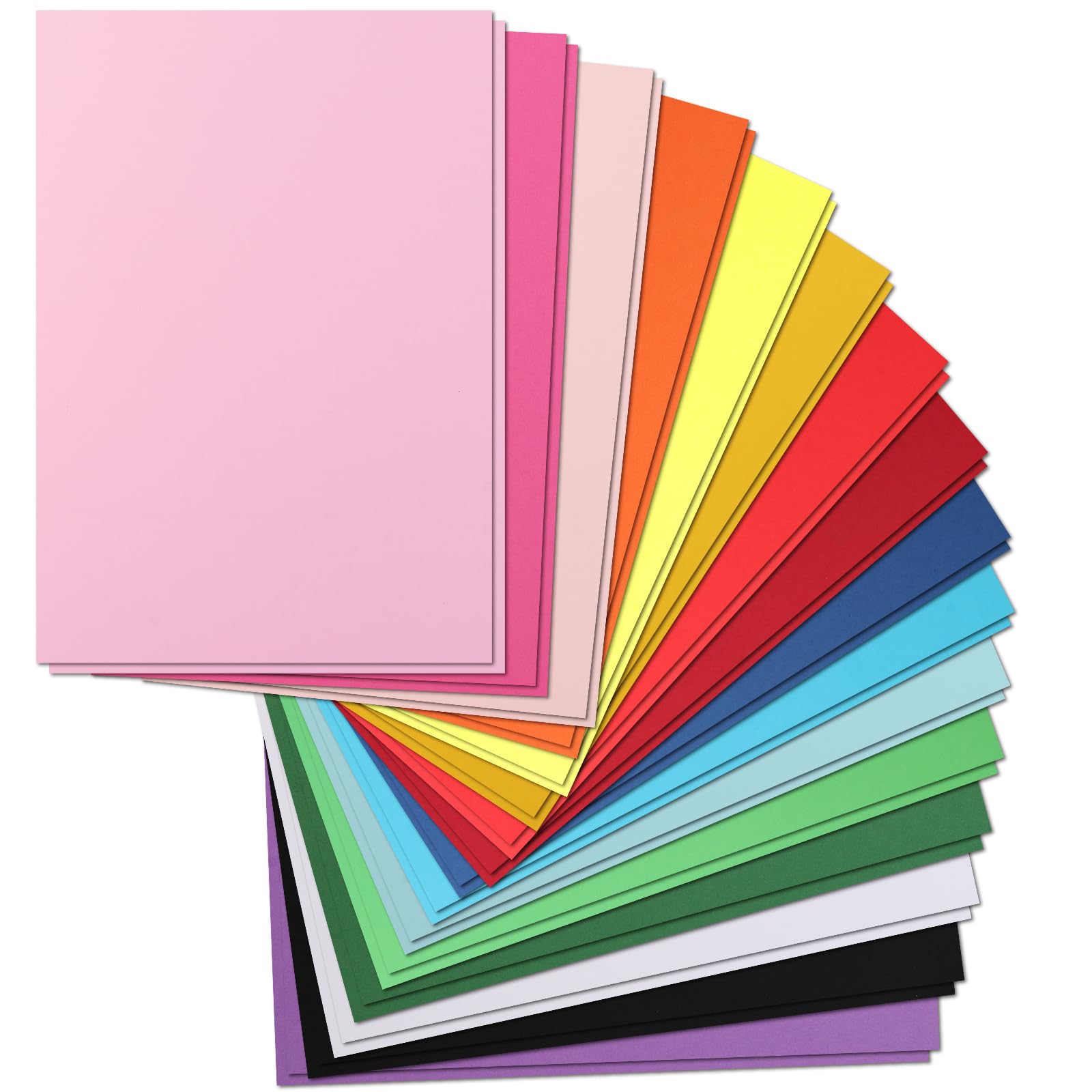 Coloured Card Assorted - A4 Card & 230GSM Thick Cardstock for Cardmaking