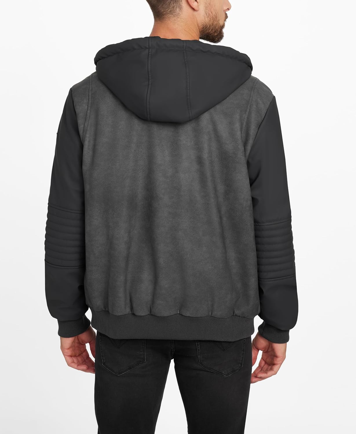GUESS Men's Andrea Rain Short Jacket