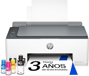 HP Smart Tank 5105 - Impresora multifunción 3 en 1 (Wi-Fi, impresión móvil) - 3 años de Tinta incluida, depósito de Tinta Grande, Gran Alcance, impresión