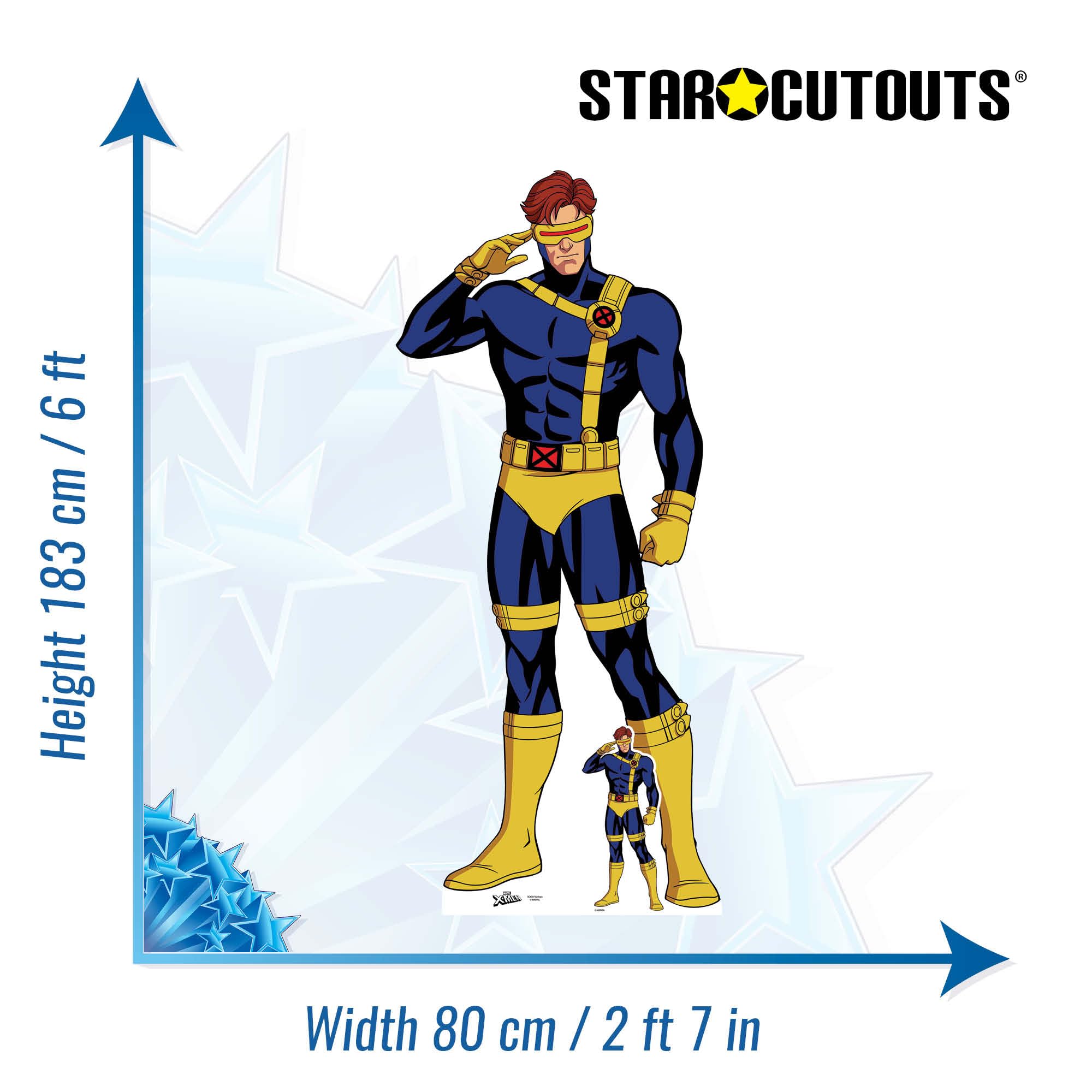 Star Cutouts SC4297: Marvel Legends - Cyclops X-Men Lifesize