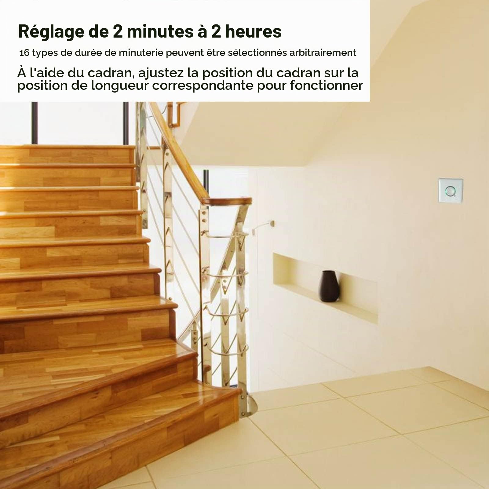 Panneau de Commutation de Minuterie 220 V, Réglage de L'heure de 2 Minutes à 2 Heures, Bouton de Mise Hors Tension du Compte à Rebours pour les Appareils électroménagers