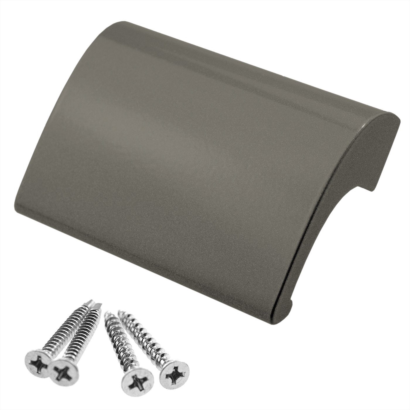 FH-'Stabil' Balkontürgriff Balkongriff Ziehgriff Terrassentürgriff Deluxe - Aluminium - Farbe titan