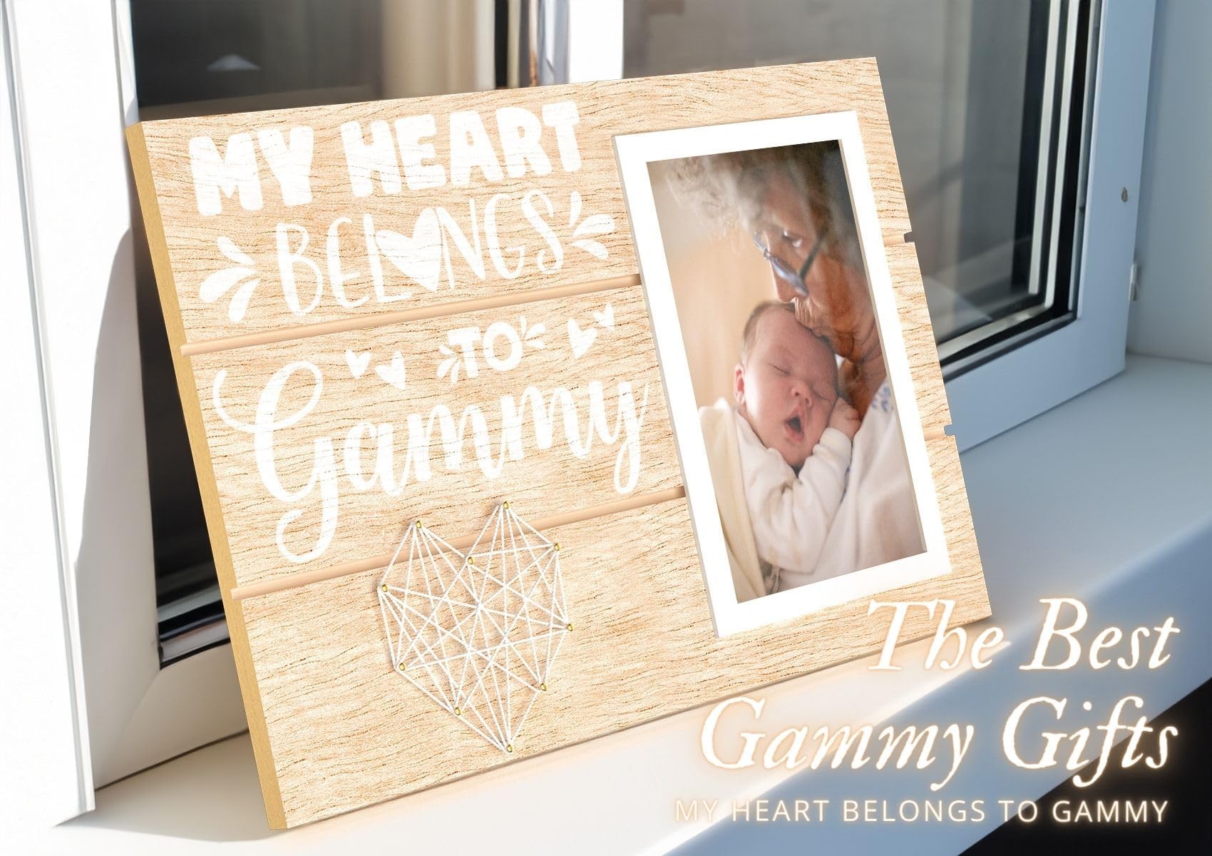InnoBeta Gammy Gifts, Mothers Day Gifts for Gammy, Picture Frame 4x6 on Mother's Day, Christmas, Birthday