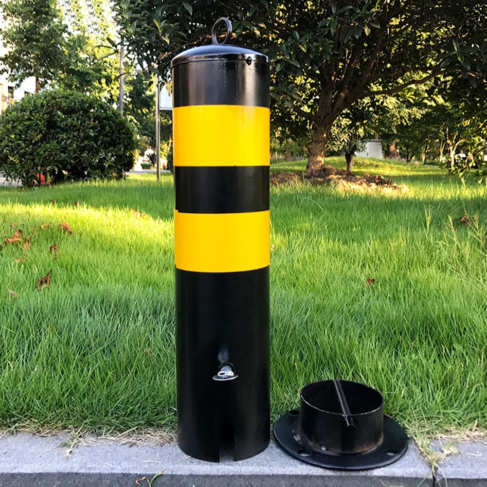 Postes de estacionamiento de seguridad, bolardo de bloqueo de espacio de estacionamiento de automóviles, bolardos de Metal Resistente para estacionamiento de carril seguro e interceptores de estacio