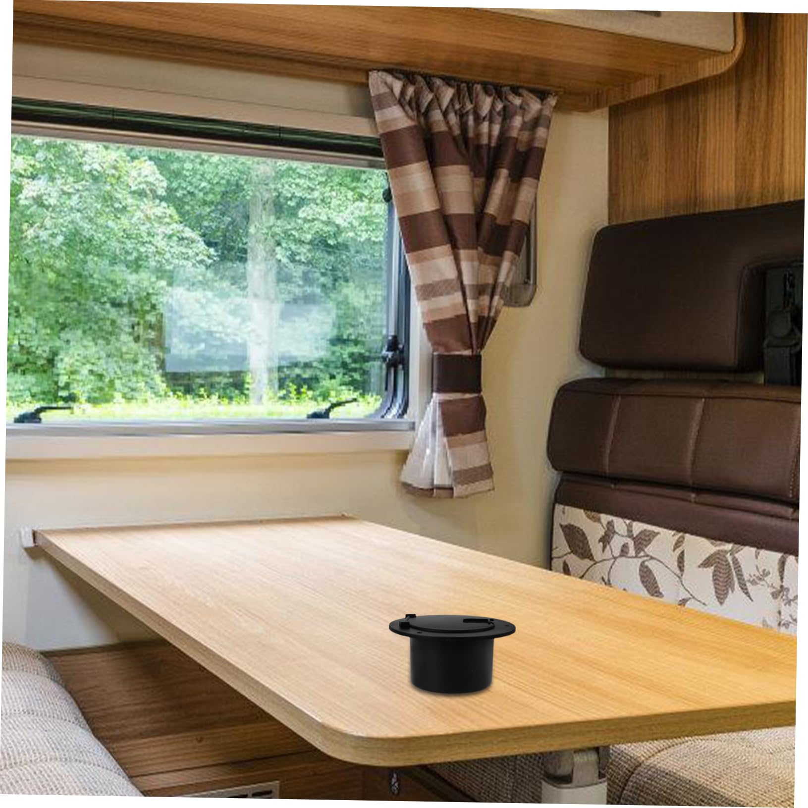 Copricavi Elettrici Tondo in ABS per Cavi di Alimentazione RV e Yacht, Design Elegante e Facilità di Inserimento Cavi, Adatto per Organizzazione e Protezione