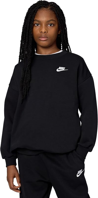Nike Unisex Big Kids' Sportswear Club Fleece Oversized Sweatshirt - Boys and Girls