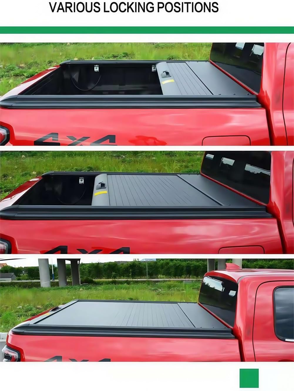 Retractable Hard Truck Bed Tonneau Cover Fits 2019-2026 Chevy Silverado/GMC Sierra 1500 5'8" (69.9”) Bed, Matte Black Aluminum(Installation Breakdown Video at The end of The Details Page)