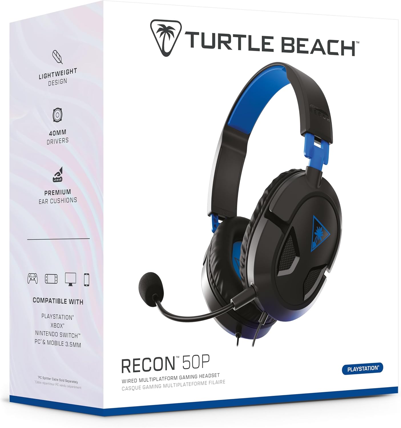 Turtle Beach Recon 50P Stereo Gaming Headset PS4, PS4 Pro, Xbox One and Xbox One S (Renewed)