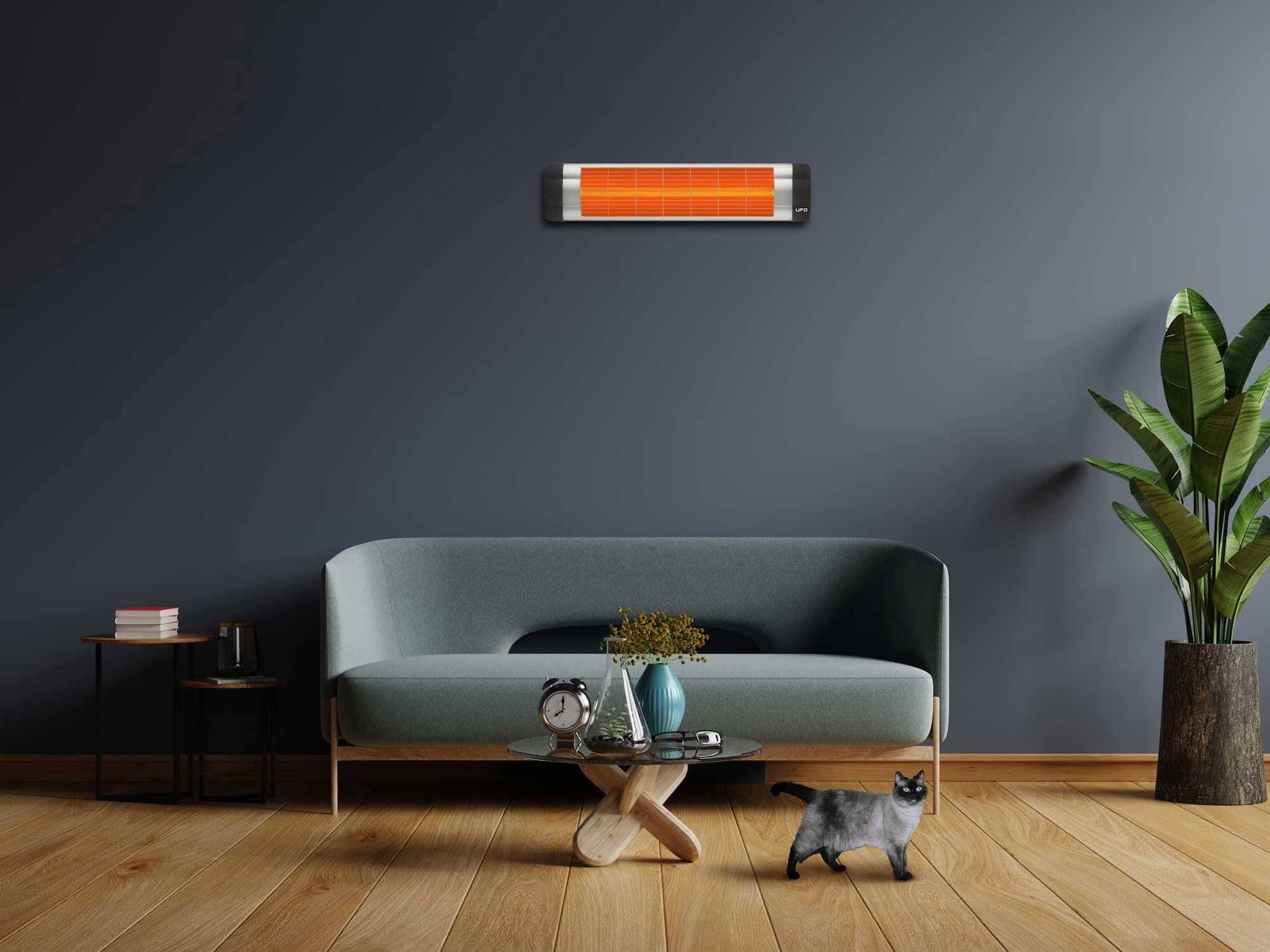 Amazon.com: UFO S-15 Wall Mounted Infrared Heater | 1500-Watt | Thermostat  | Energy Efficient Heater : Patio, Lawn u0026 Garden