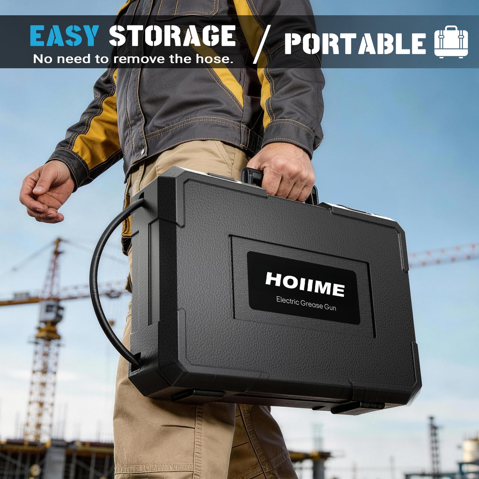 Sgrassatore a batteria per batteria Mak-ita da 18 V, ad alta efficienza, 7 oz/min, 12000 psi, con tubo ad alta pressione da 100 cm, perfetto per camion, fattorie, costruzione e fai da te (senza