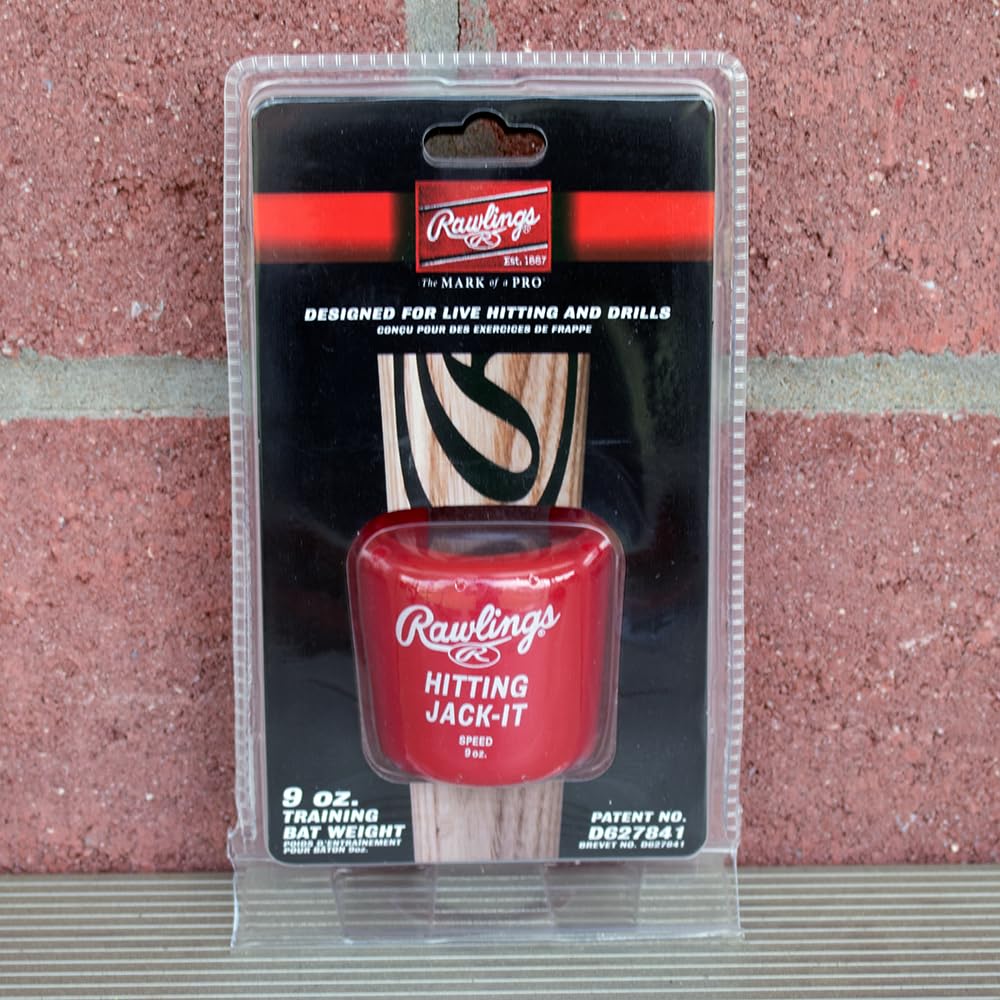 Rawlings Baseball Colpire Jack-It Allenamento Bat Peso Unisex-Adulto, Rosso, Taglia Unica